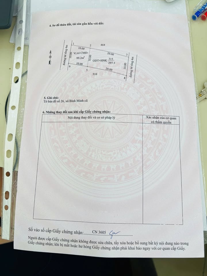 Đất 2 mặt tiền Phường Bình Minh, Tây Ninh 300m² giá 1.35 tỷ - Gần Tòa Án Tỉnh!