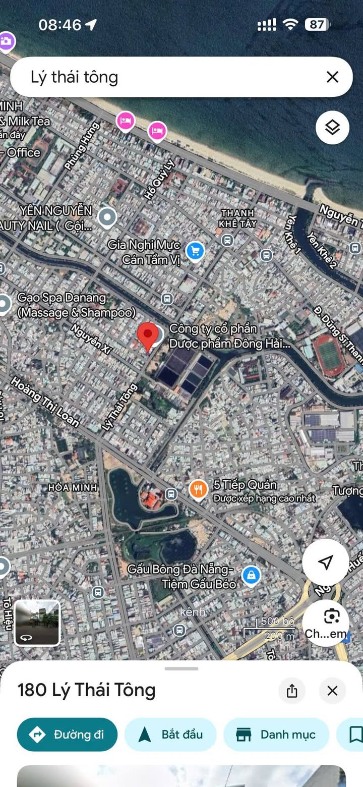 Đất mặt tiền Lý Thái Tông, Hoà Minh 125m² giá 9.5 tỷ - Cơ hội đầu tư tuyệt vời!