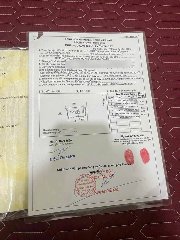 Đất sổ đỏ Phú Thạnh, Mỹ Xuân 126m² chỉ 800 triệu - Cơ hội vàng cho người tài chính thấp!