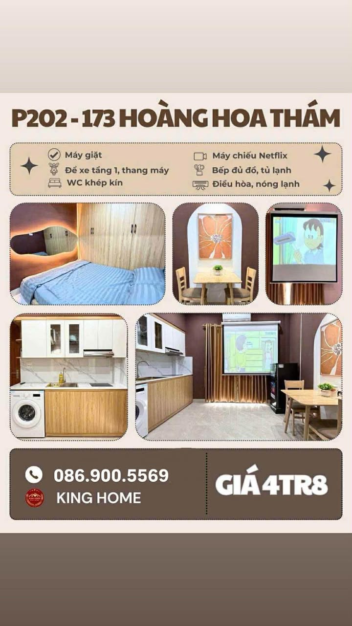 Phòng trọ cho thuê tại Hoàng Hoa Thám, Ba Đình - Giá chỉ 4.8 triệu/tháng!