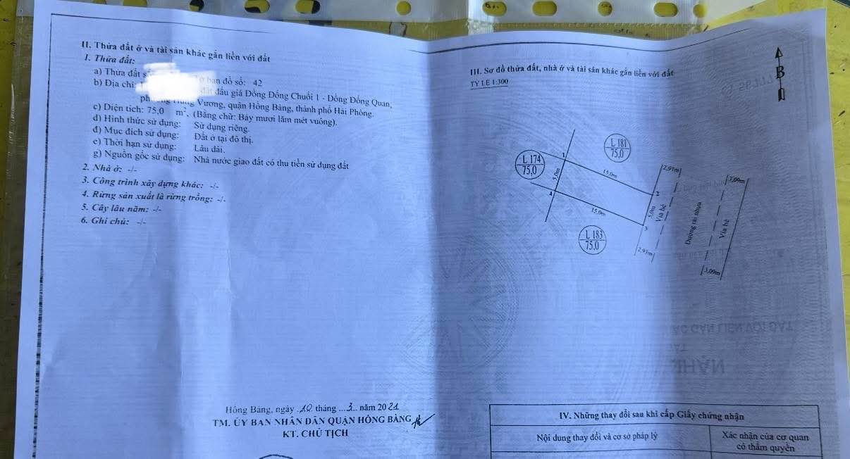 Đất phân lô Hùng Vương, Hồng Bàng 75m² giá 3.85 tỷ - Đầu tư sinh lời ngay!