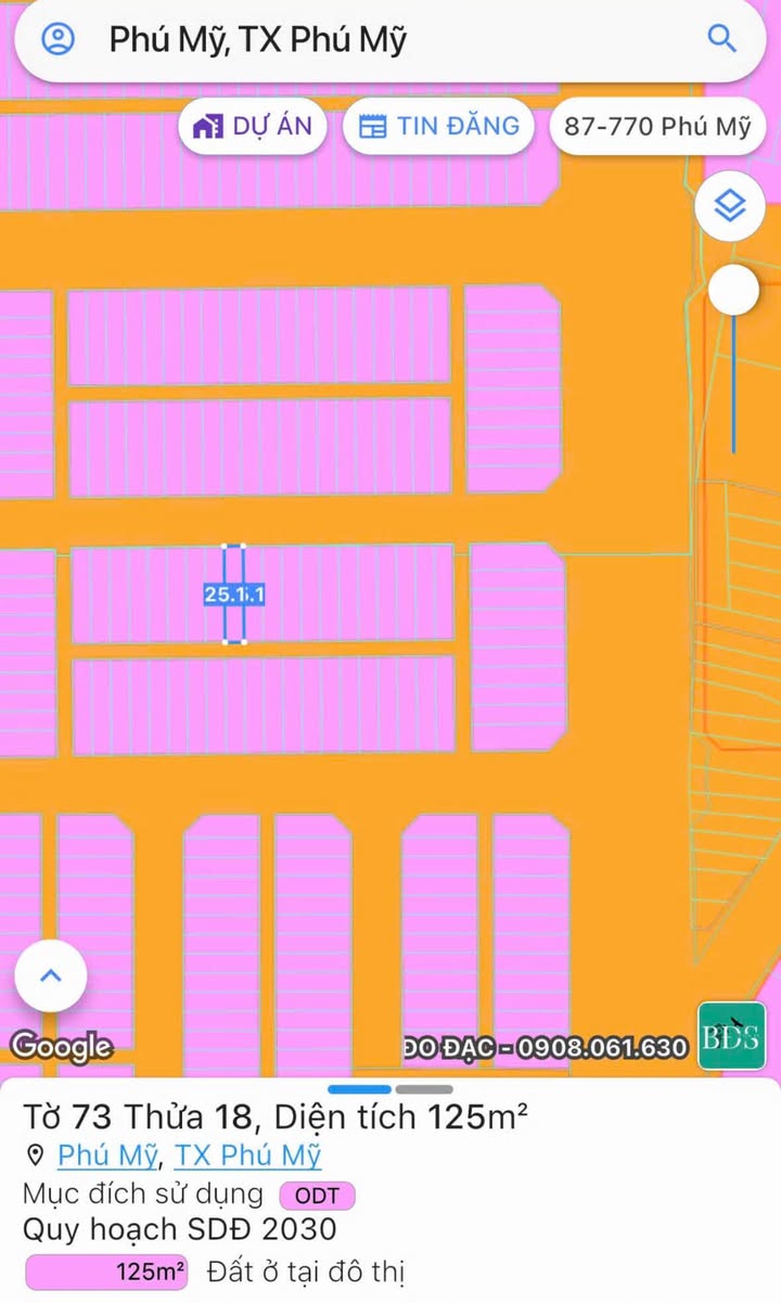 Đất nền Phú Mỹ Bà Rịa - Vũng Tàu 125m² giá 2.86 tỷ - Đầu tư sinh lời ngay!