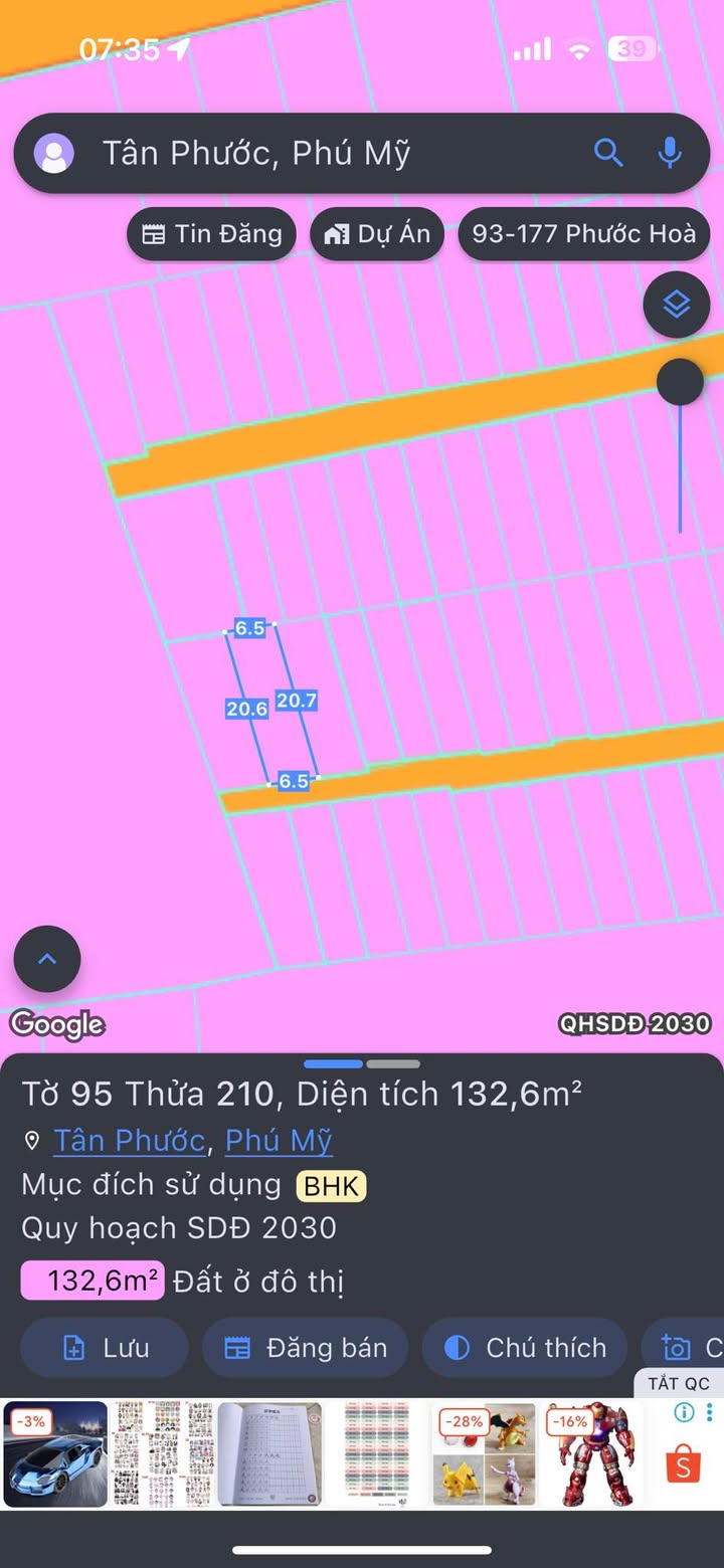 Đất thổ cư Tân Phước Thủ Đức 80m² giá 1.7 tỷ - Đầu tư lý tưởng cho công nhân!