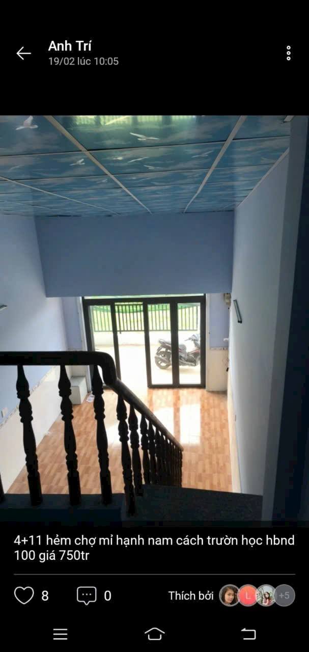 Nhà bán tại Đức Hòa, Long An 44m² giá 670 triệu - Gần chợ Mỹ Hạnh Nam!