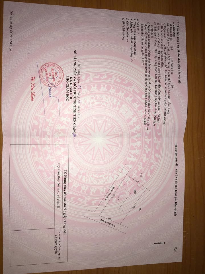 Đất 2 mặt tiền ấp Mỹ Lợi, xã Mỹ Phong, 231m² giá 1.55 tỷ - Cơ hội đầu tư tuyệt vời!