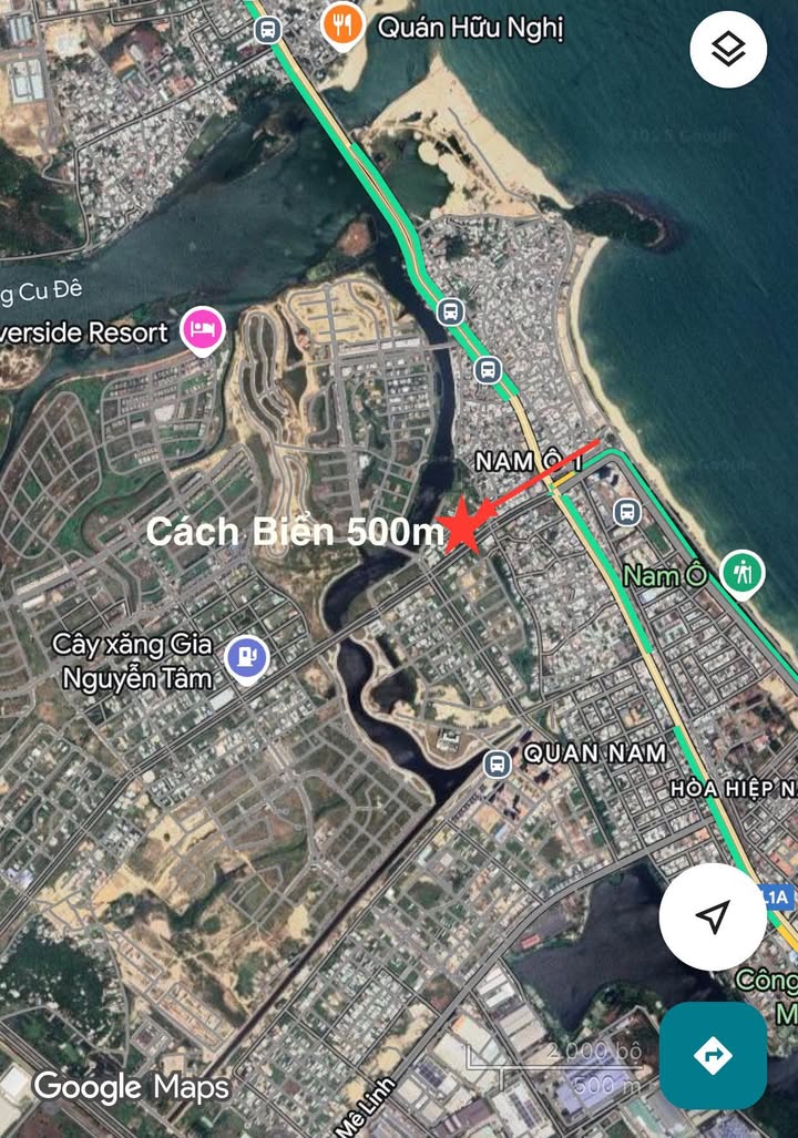 Đất nền vệt 50m đường Nguyễn Tất Thành, Đà Nẵng, 100m² - Sát biển, giá tốt hiếm có!