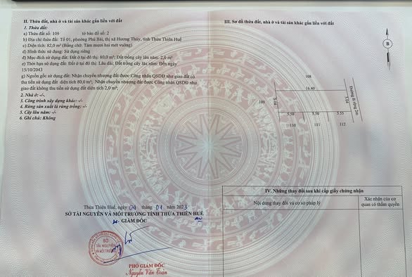 Đất kiệt ô tô 981 Nguyễn Tất Thành, Hương Thủy 82m² giá 1.05 tỷ - Đầu tư sinh lời!