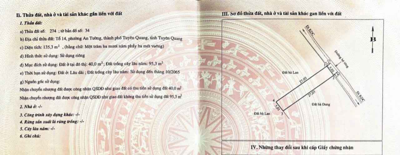 Đất nền An Tường Tuyên Quang 40m² giá 990 triệu - Đầu tư sinh lời ngay!