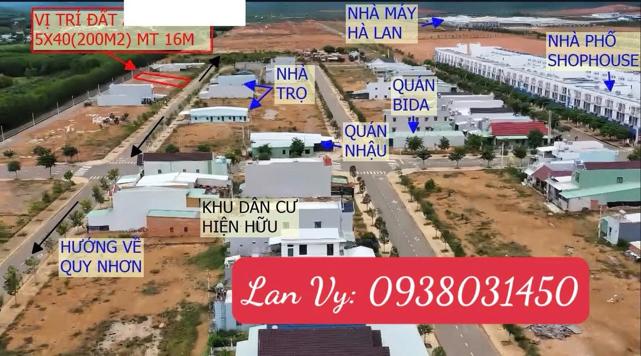 Đất 200m² tại Vsip Bình Định - Bán gấp, giá tốt cho đầu tư