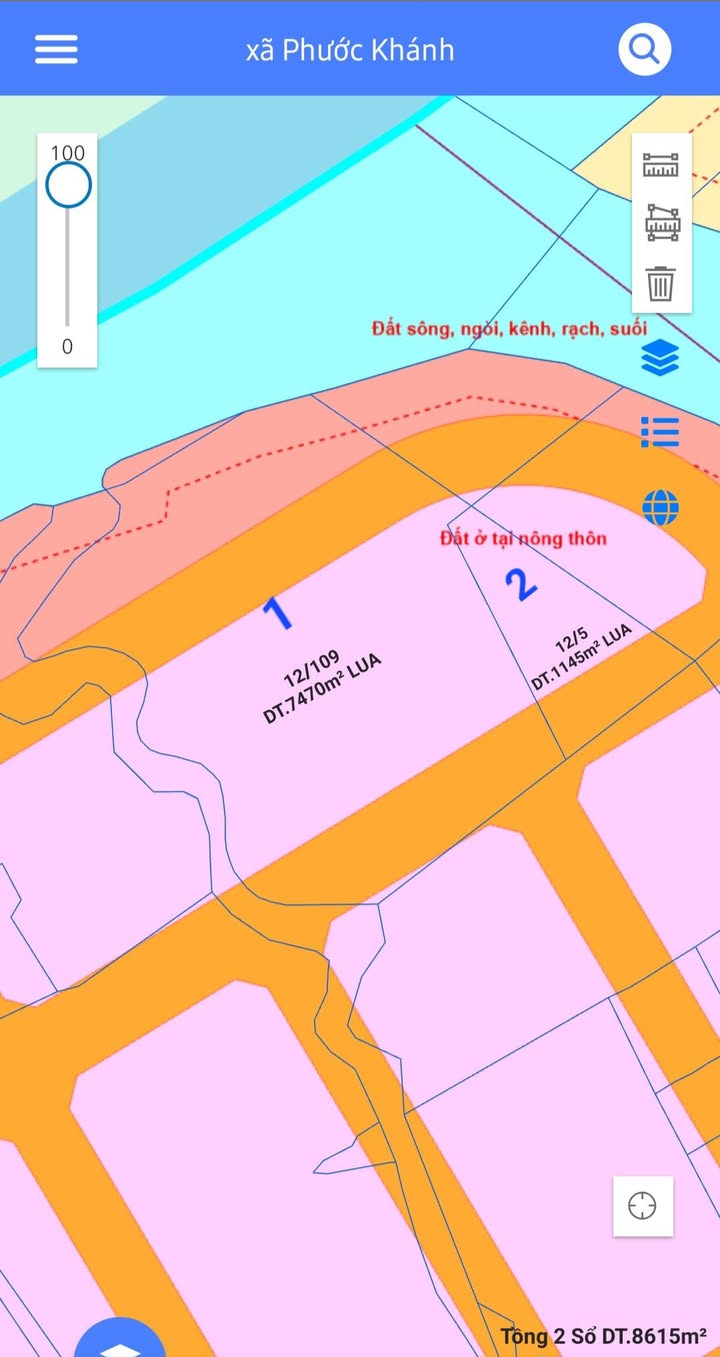 Đất vườn Phước Khánh, Nhơn Trạch 8.615m² - Giá ưu đãi đầu tư!