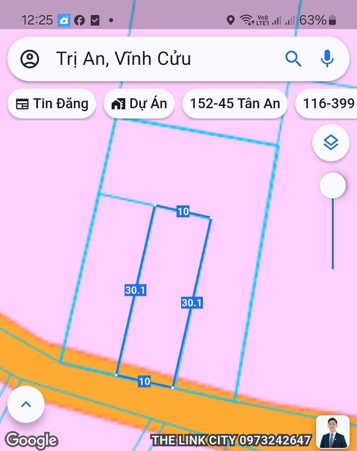 Đất thổ cư Trị An Vĩnh Cửu 300m² giá 1.1 tỷ - Mặt tiền bêtông, gần chợ và trường học!