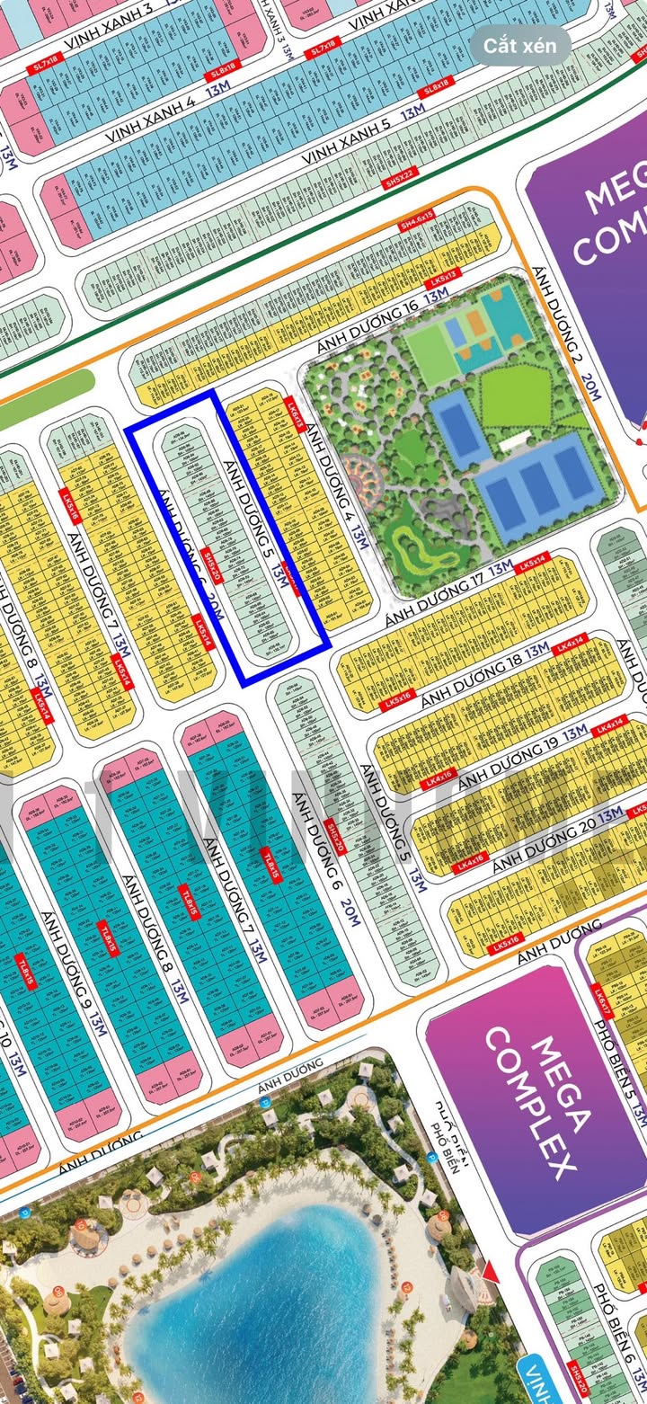 Shophouse 2 mặt tiền Ánh Dương 6 Gia Lâm 100m² giá 14.9 tỷ - Vị trí đắc địa gần Vịnh Biển 4 Mùa!