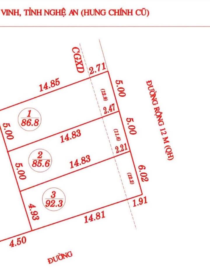 Đất mặt đường Chính Đích, Hưng Chính 86.8m² giá 2.7 tỷ - Cơ hội đầu tư tuyệt vời!