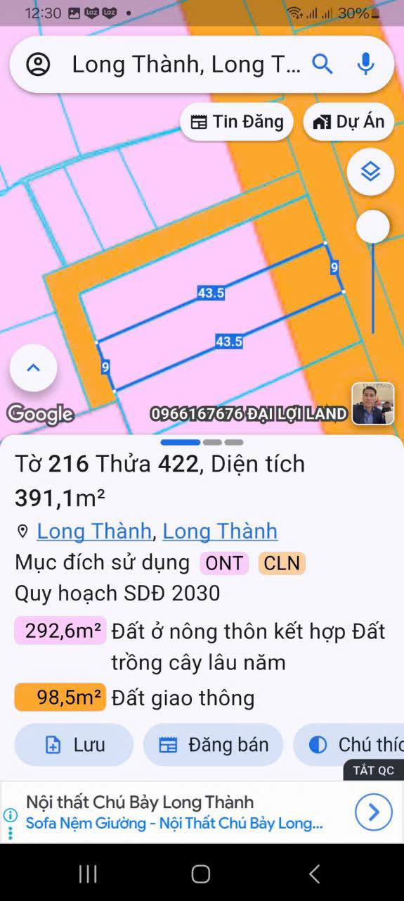 Đất nền ấp Bưng Môn, Long Thành 100m² giá 3-4 tỷ - Phù hợp xây trọ và nhà vườn!