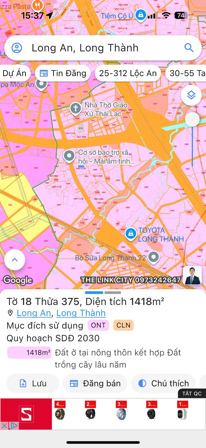 Biệt thự Long An, Long Thành 1417m² giá 24 tỷ - Cơ hội đầu tư hấp dẫn!