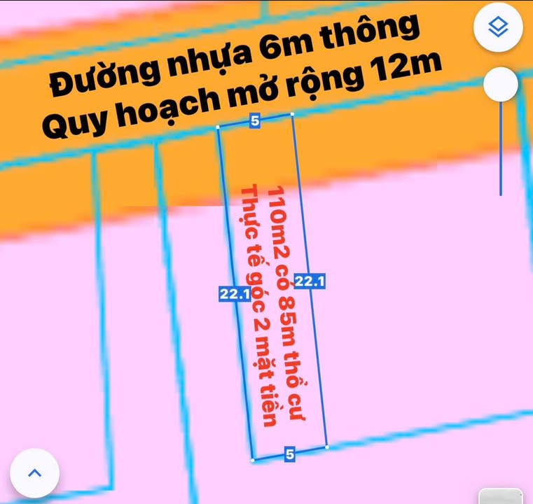 Đất nền mặt tiền đường nhựa xã Lộc An 110m² giá 2.2 tỷ - Cơ hội đầu tư hấp dẫn!