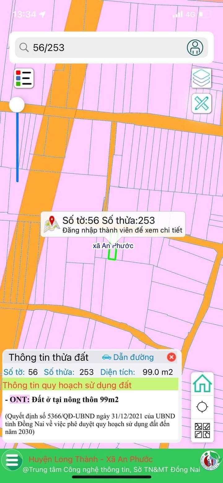 Đất thổ cư 80m² tại An Phước, Long Thành giá 2.45 tỷ - Đầu tư sinh lời!