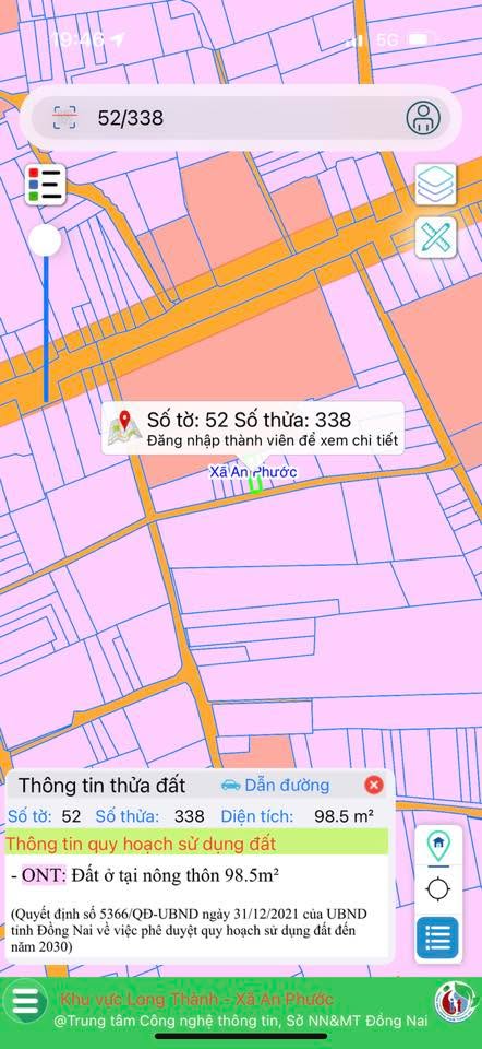 Đất thổ cư 88m² ấp 6 xã An Phước giá 1.8 tỷ - Đầu tư sinh lời ngay!