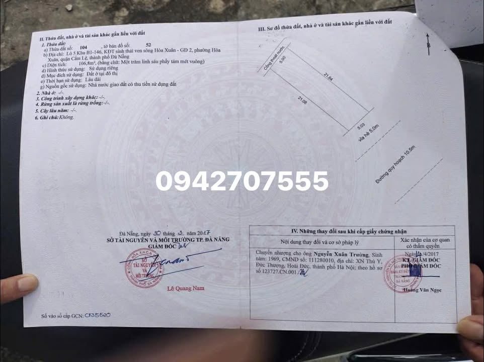 Đất nền Lê Quảng Chí, Cẩm Lệ, 216,3m² giá 19,5 tỷ - Sổ đỏ chính chủ sẵn sàng giao dịch!