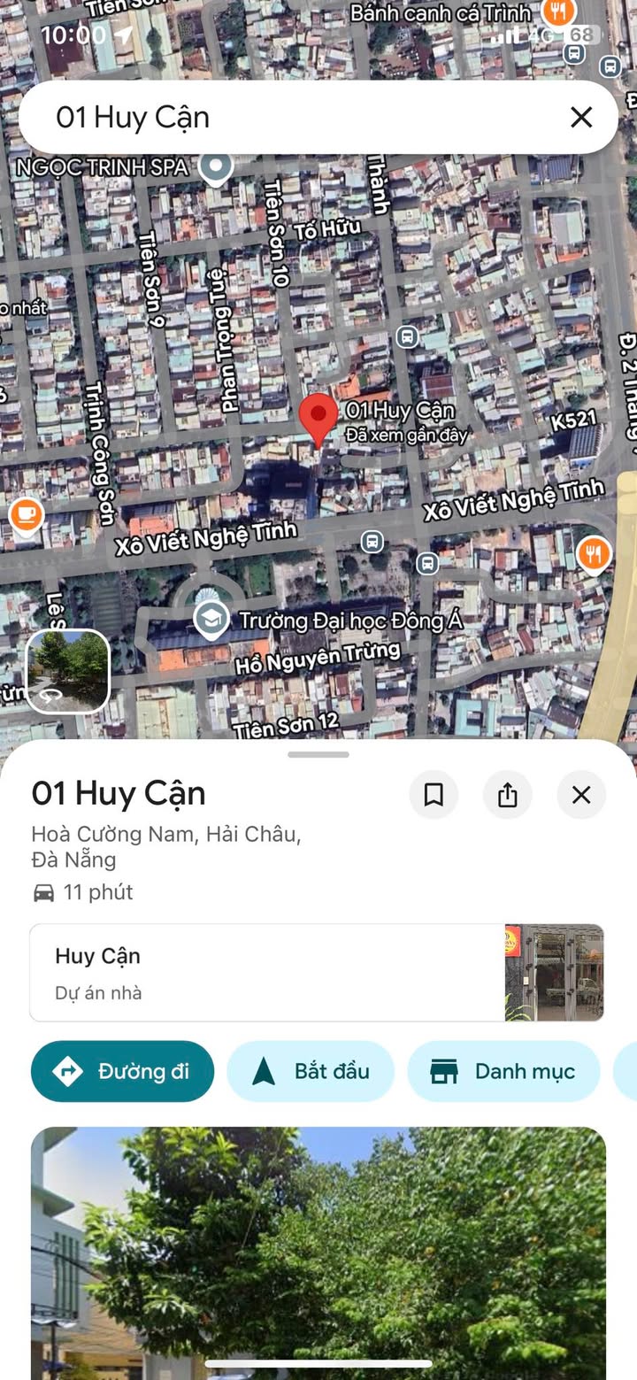 Nhà 2 mặt tiền đường Huy Cận, quận Hải Châu, 64.5m² giá 6.6 tỷ - Đầu tư sinh lời ngay!