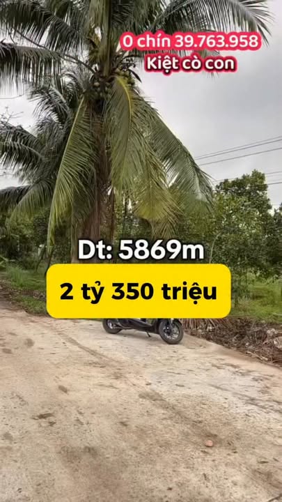 Đất Farm 5869m² tại Thạnh Hòa, Cần Thơ - Giá 2.35 tỷ, Sổ hồng chính chủ!