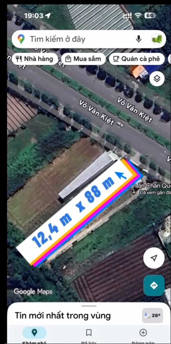 Đất mặt tiền đường Võ Văn Kiệt, Cần Thơ 1093m² - Tiềm năng kinh doanh lớn!