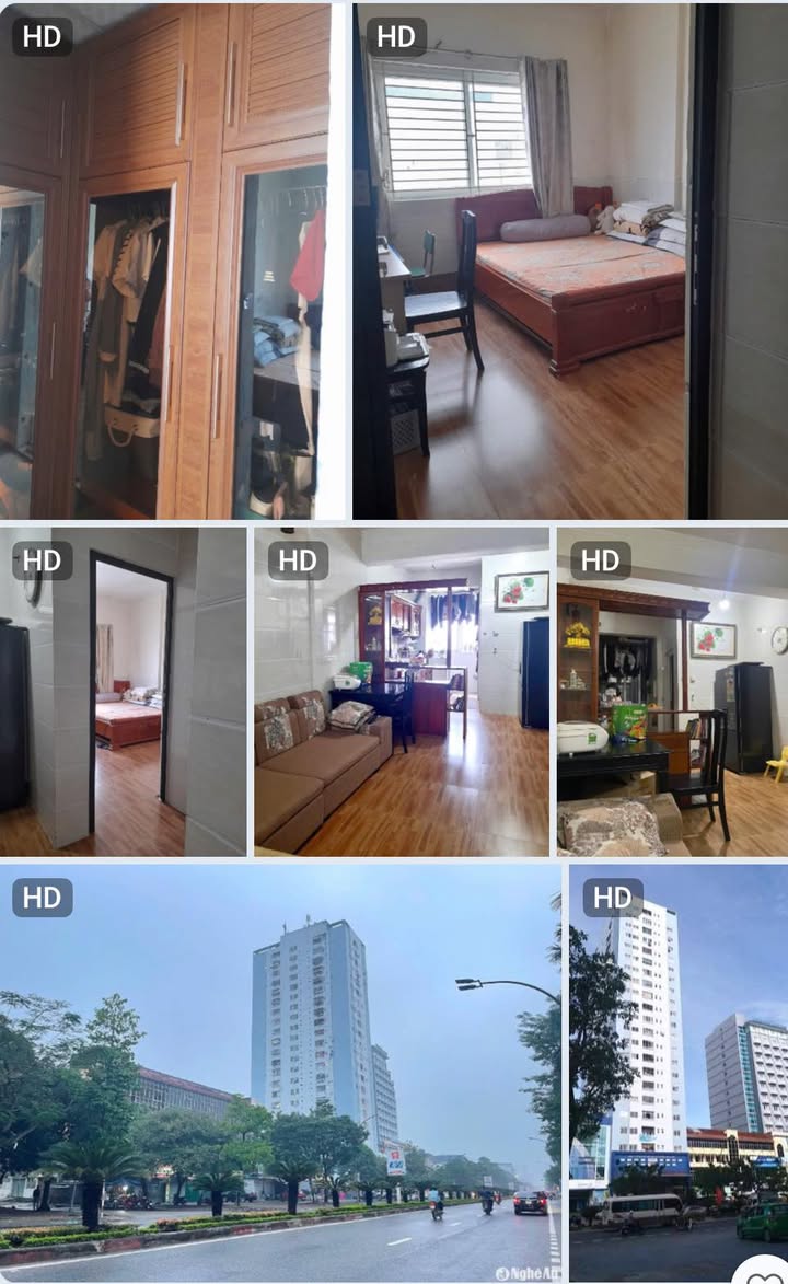 Chung cư Bông Sen Vinh 60m² giá 5 triệu - Full nội thất, chỉ việc vào ở!