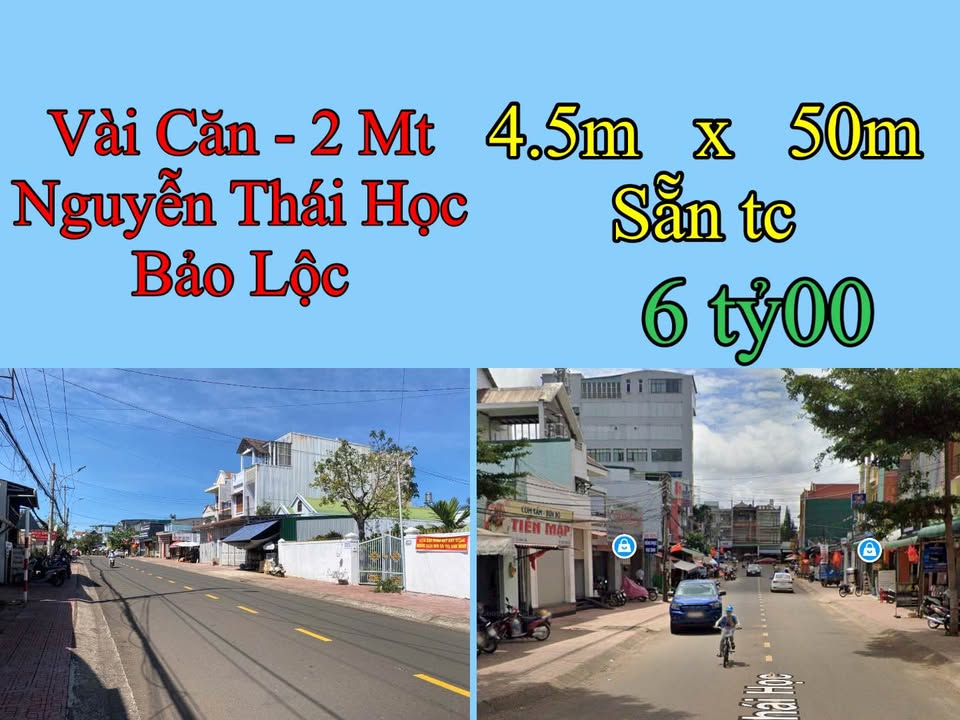 FrontHouse Nguyễn Thái Học Bảo Lộc 285m² giá 6 tỷ - Kinh doanh đa ngành!