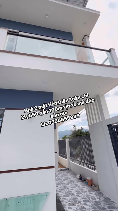 Nhà phố Diên Thạnh, Diên Khánh 96.9m² giá 2.65 tỷ - Thiết kế hiện đại, sẵn sàng vào ở!