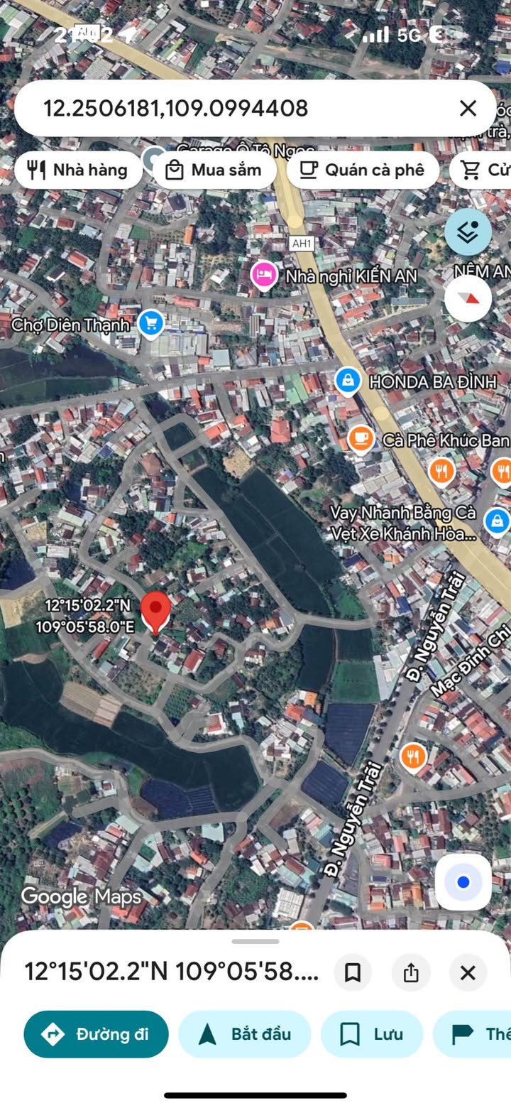 Đất Diên Toàn Diên Khánh 163.4m² giá chỉ 1.91 tỷ - Sổ hồng riêng sang tên nhanh!