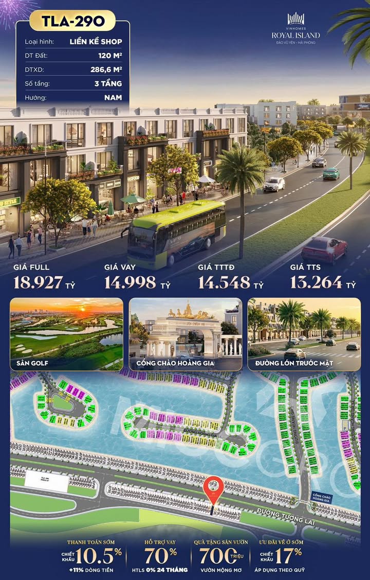 Shophouse mặt đường Tương Lai 120m² giá 18.927 tỷ - Cơ hội đầu tư hiếm có!