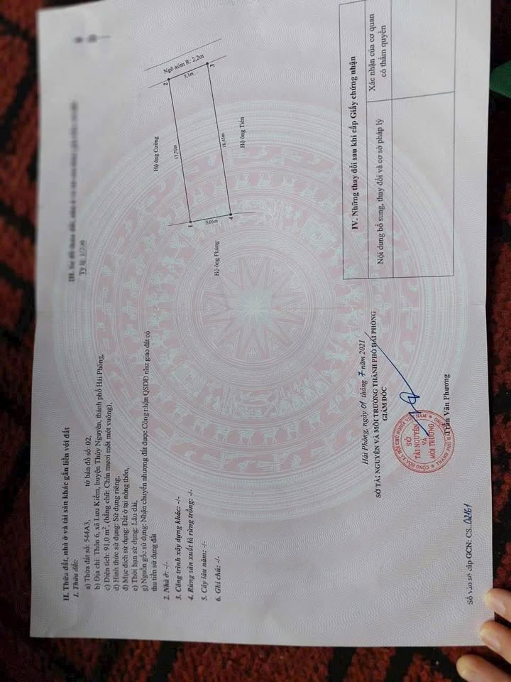 Lô đất Phường Lưu Kiếm, Thủy Nguyên 91m² giá 6xx triệu - Đầu tư sinh lời ngay!