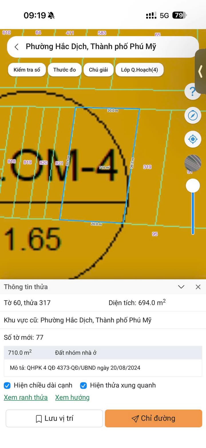 Đất nền Tân Thành, Phú Mỹ, 360m² - Giá đầu tư hấp dẫn!