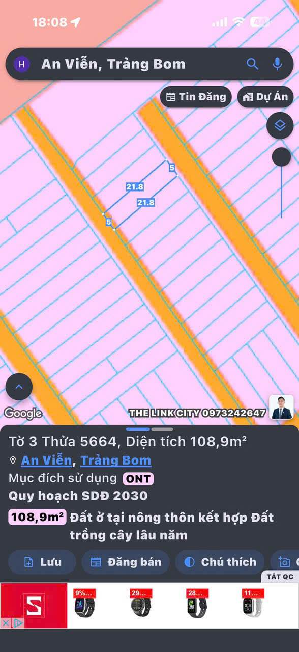 Đất nền Trần Vĩnh Lộc, An Viễn, Trảng Bom, 105m² giá chỉ 1 tỷ - Đầu tư sinh lời ngay!