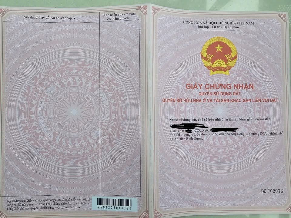 Đất thổ cư Dĩ An 256m² giá 17.948 tỷ - Pháp lý rõ ràng, sang tên nhanh!