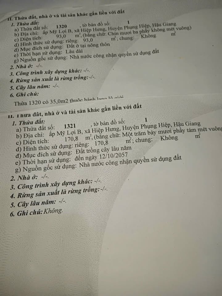 Đất nền Phụng Hiệp Hậu Giang 93m² chỉ 690 triệu - Cơ hội đầu tư hấp dẫn!