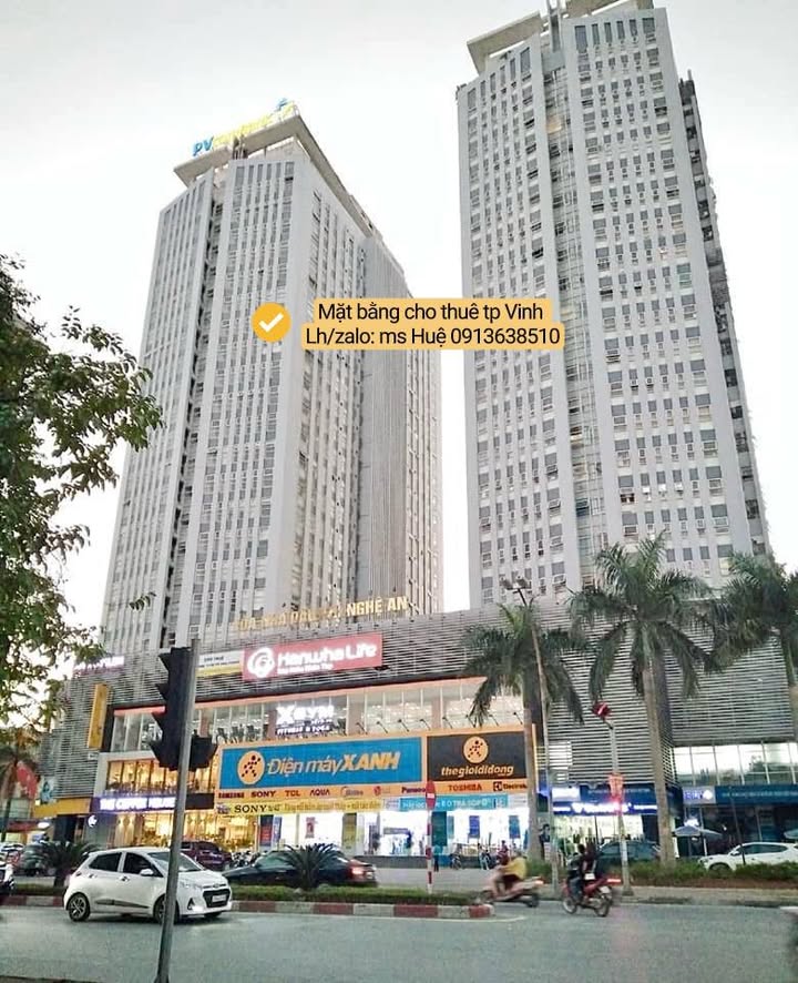 Văn phòng cho thuê tại trung tâm TP Vinh 77m² - 200m² - Vị trí đắc địa, tiện ích đầy đủ!