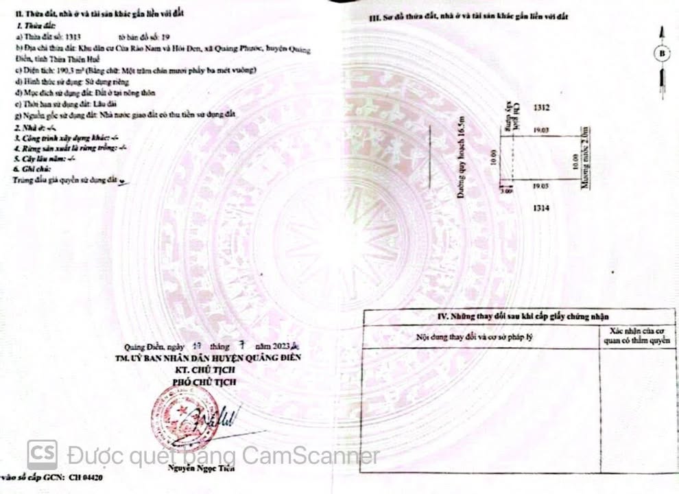 Đất nền Quảng Phước 190m² giá chỉ 600 triệu - Sổ đỏ chính chủ!