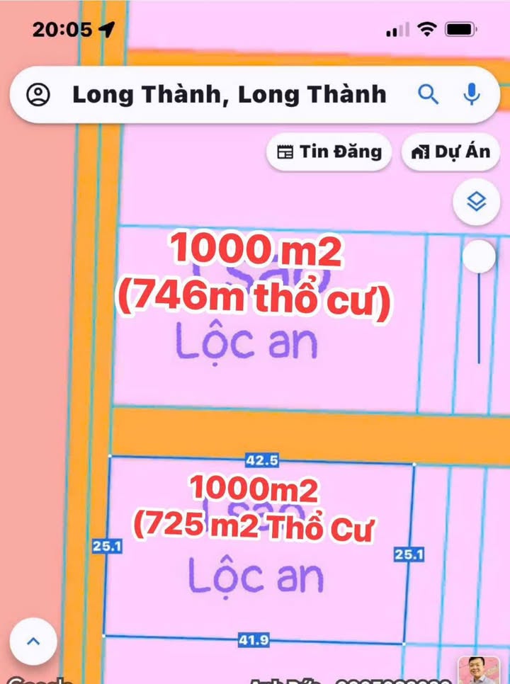 Đất Lộc An, Long Thành 1.000m² giá thỏa thuận - Lô góc 2 mặt tiền hiếm có!