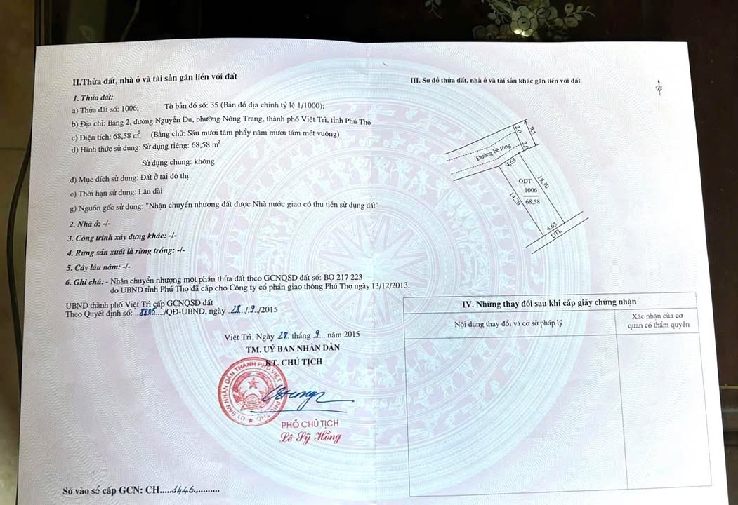 Đất nền phố ẩm thực Nguyễn Du, Việt Trì 70m² - Tiềm năng khai thác sinh lời ngay!