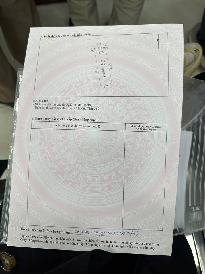 Đất nền Thường Thắng Hiệp Hòa 96m² giá 800 triệu - Vị trí đắc địa, dân cư đông đúc!