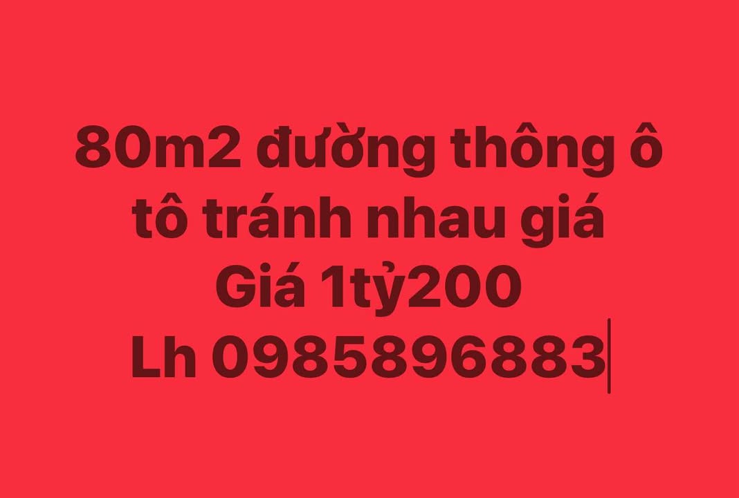 Đất nền 80m² thôn Yên Thái, xã Phú Cát, giá chỉ 1.2 tỷ - Sổ hồng chính chủ, đường ô tô tránh nhau!