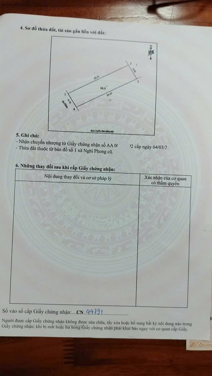 Đất nền Nghi Phong, Vinh 98m² giá 2.23 tỷ - Sổ đỏ chính chủ, vị trí đẹp!