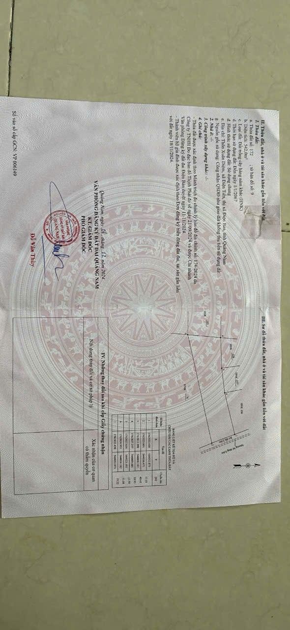 Đất nông nghiệp 542m² xã Điện Tiến giá 250 triệu - Tiềm năng phát triển lớn!