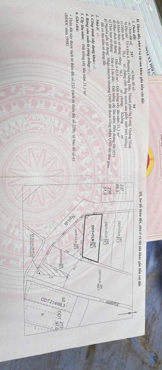 Đất nền Giếng Đáy, Hạ Long 76m² giá 900 triệu - Sổ đỏ chính chủ, đầu tư sinh lời!