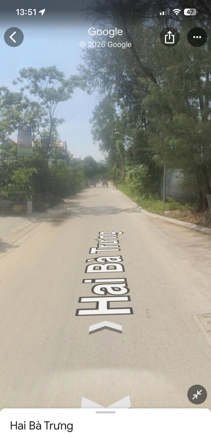 Đất nền 2 mặt tiền đường Hai Bà Trưng, phường Quảng Cư, 96,5m² - Cơ hội đầu tư hấp dẫn!