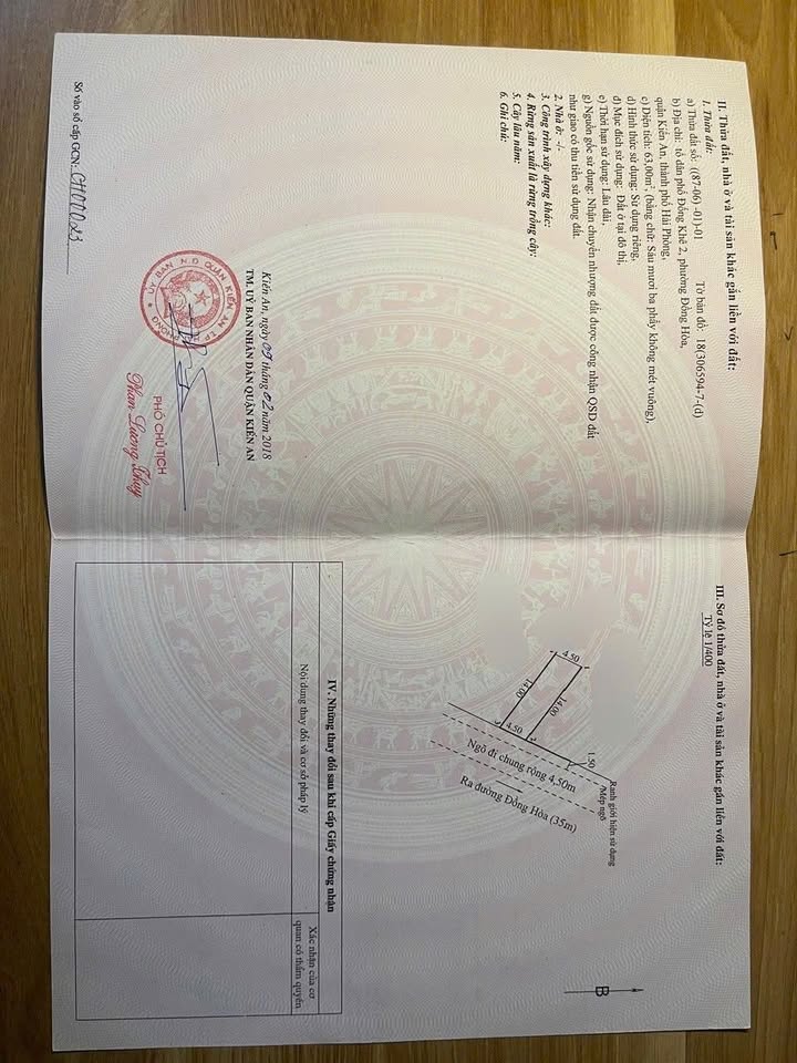 Đất mặt đường Đồng Hòa, Kiến An 63m² giá 3.X tỷ - Cơ hội đầu tư hấp dẫn!