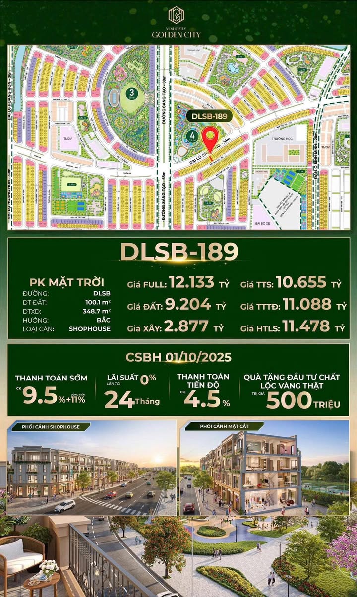 Shophouse Dương Kinh Hải Phòng 100.1m² giá 12.133 tỷ - Tiềm năng tăng giá mạnh!
