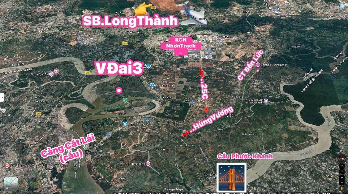 Đất nền mặt tiền đường 25C Nhơn Trạch 977m² giá 22 tỷ - Cơ hội đầu tư tuyệt vời!