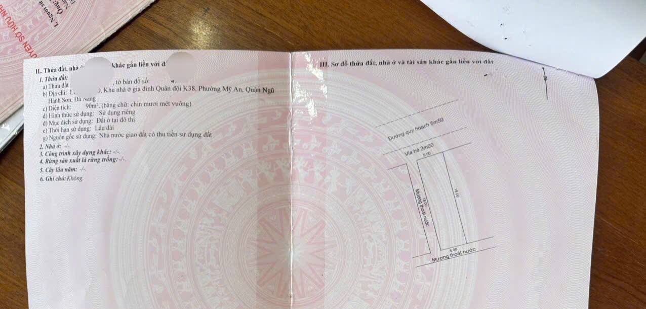 Đất nền đường An Thượng 34, Mỹ An, Ngũ Hành Sơn, Đà Nẵng 180m² - Gía 45 tỷ, sổ đỏ chính chủ!